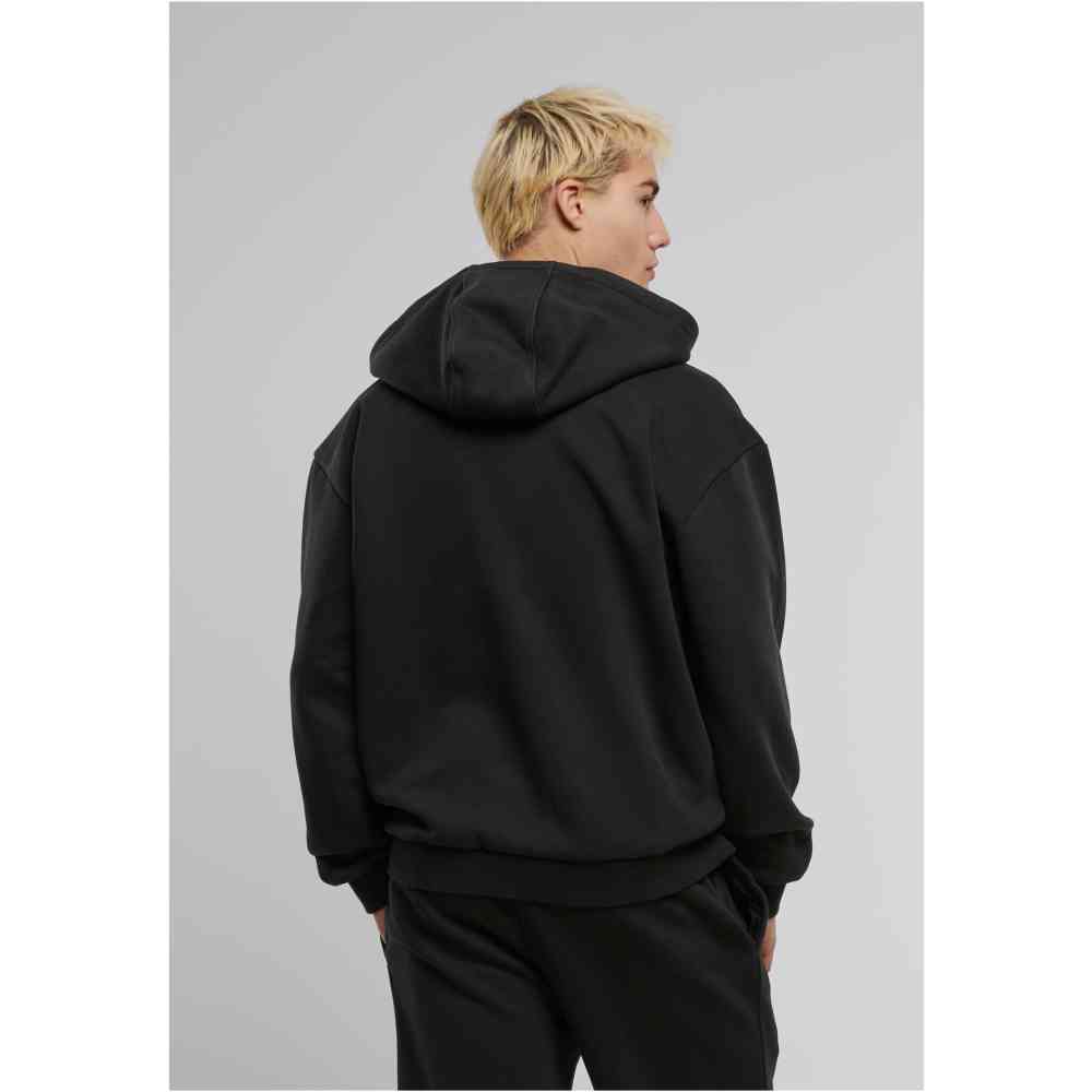 Urban Classics - Vintage Heavy Kapuzenpullover mit Reißverschluss - Schwarz